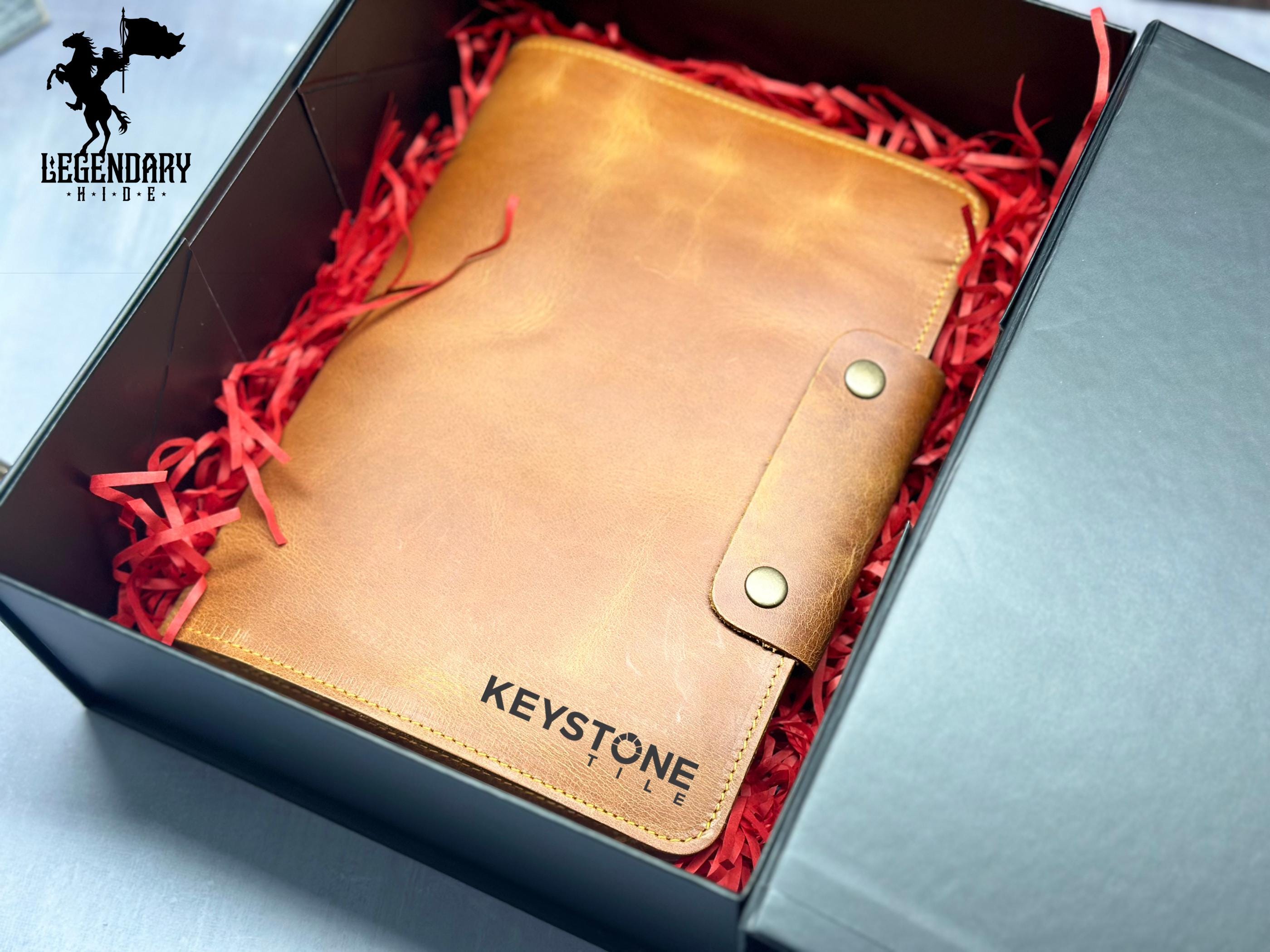 Client Appreciation Gifts, Leather Journal, Slim Wallet and Luggage Tag gift Set, Corporate Gifts, Employee Recognition Gifts, Employee Gift