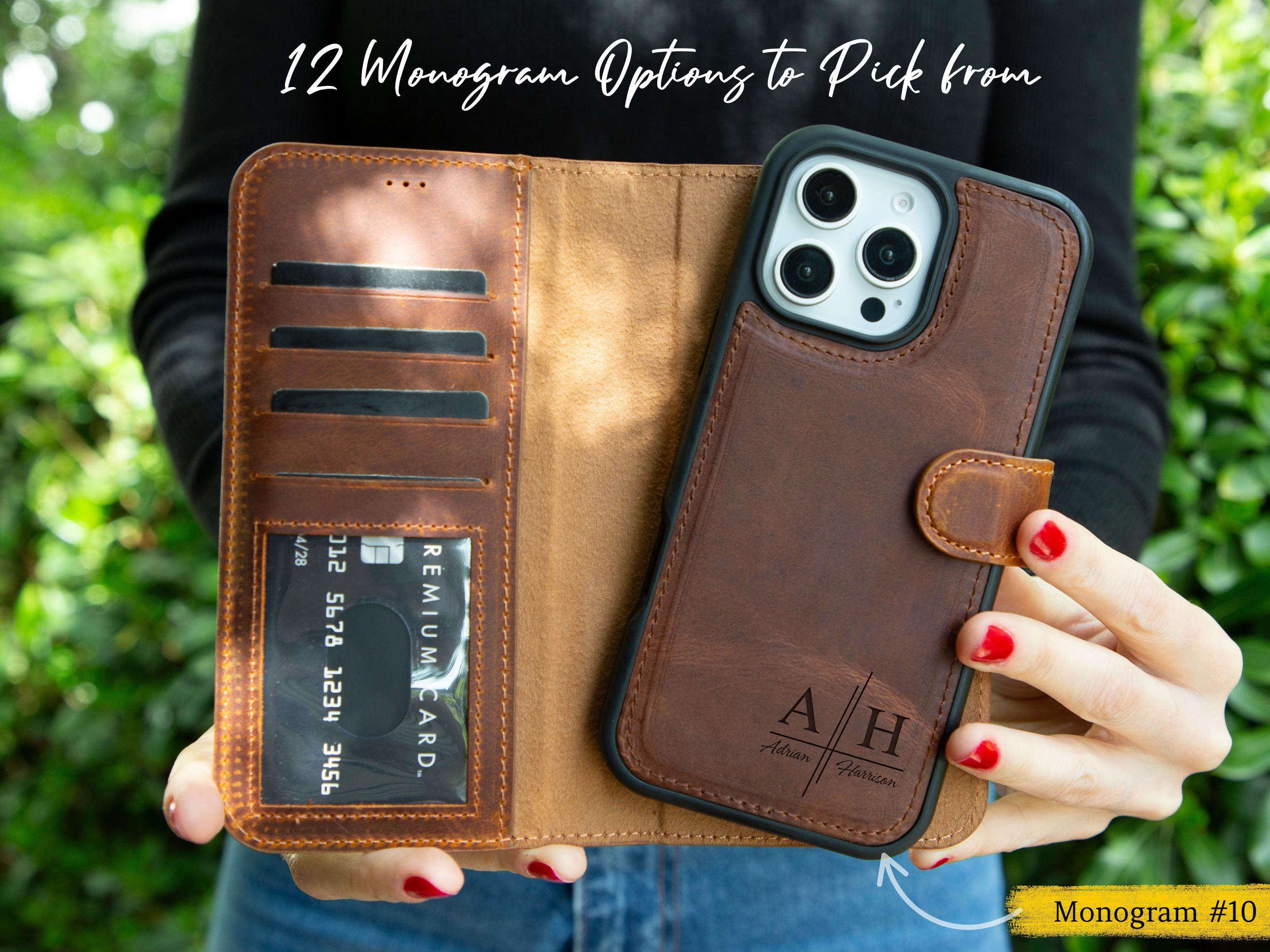 Personalized Leather iPhone 16 Pro Max Phone Case Personalized Leather iPhone 16 Pro Max Phone Case