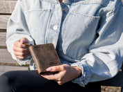 Custom Leather Wallet for Mom, Mother’s Day Gift for Wife or Grandma, Personalized Zipper Wallet with Name, Gift for Her from Daughter