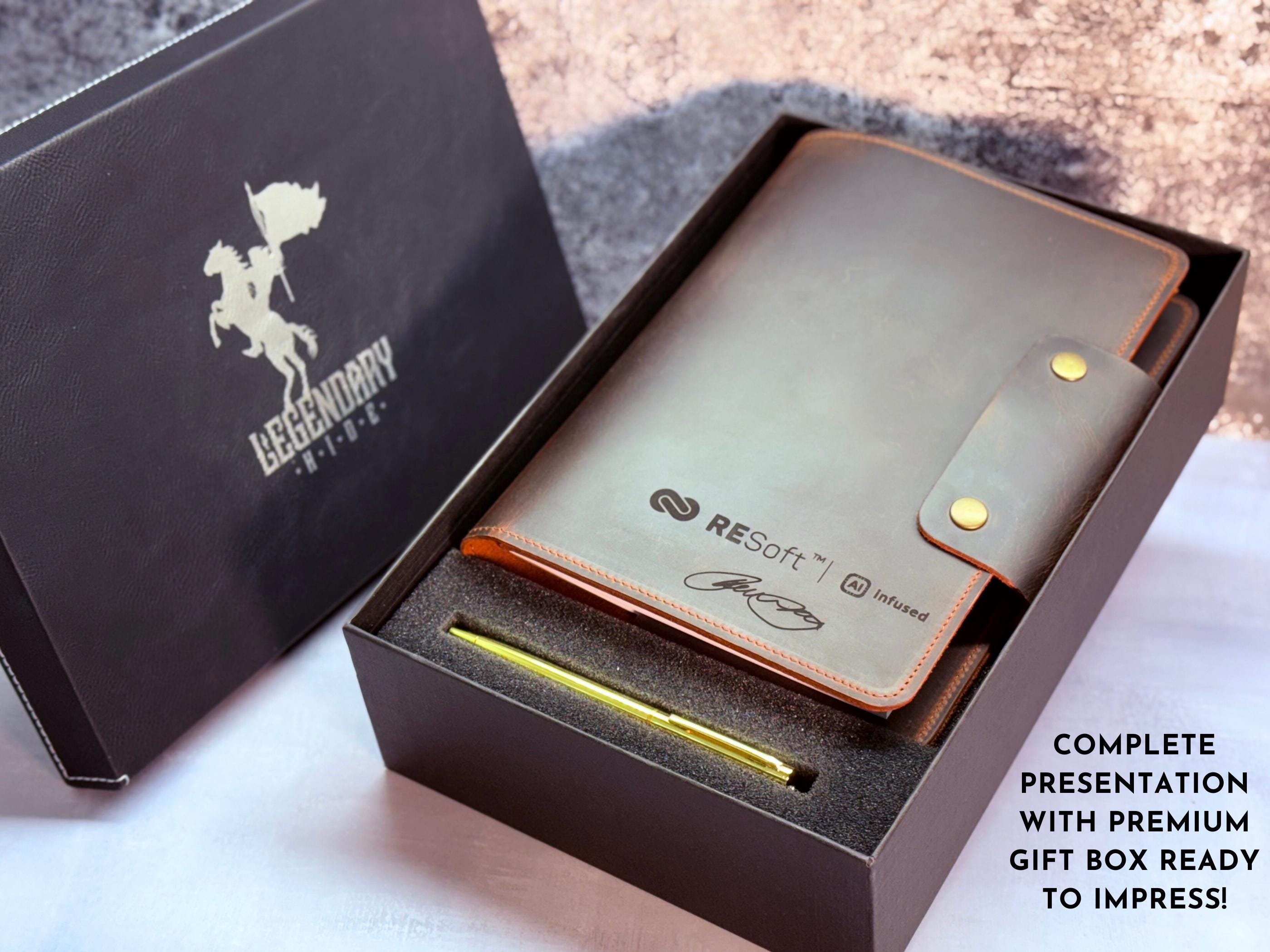 Bulk Custom Leather Journals – Corporate Logo Gifts, Event Swag, Employee Appreciation, Marketing & HR Gifts, Business Notebooks