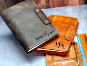 200 units Blue Personalized Leather Journal A5 wiyh Custom Logo Notebook, Corporate Gift for Clients & Employees, Executive Journal