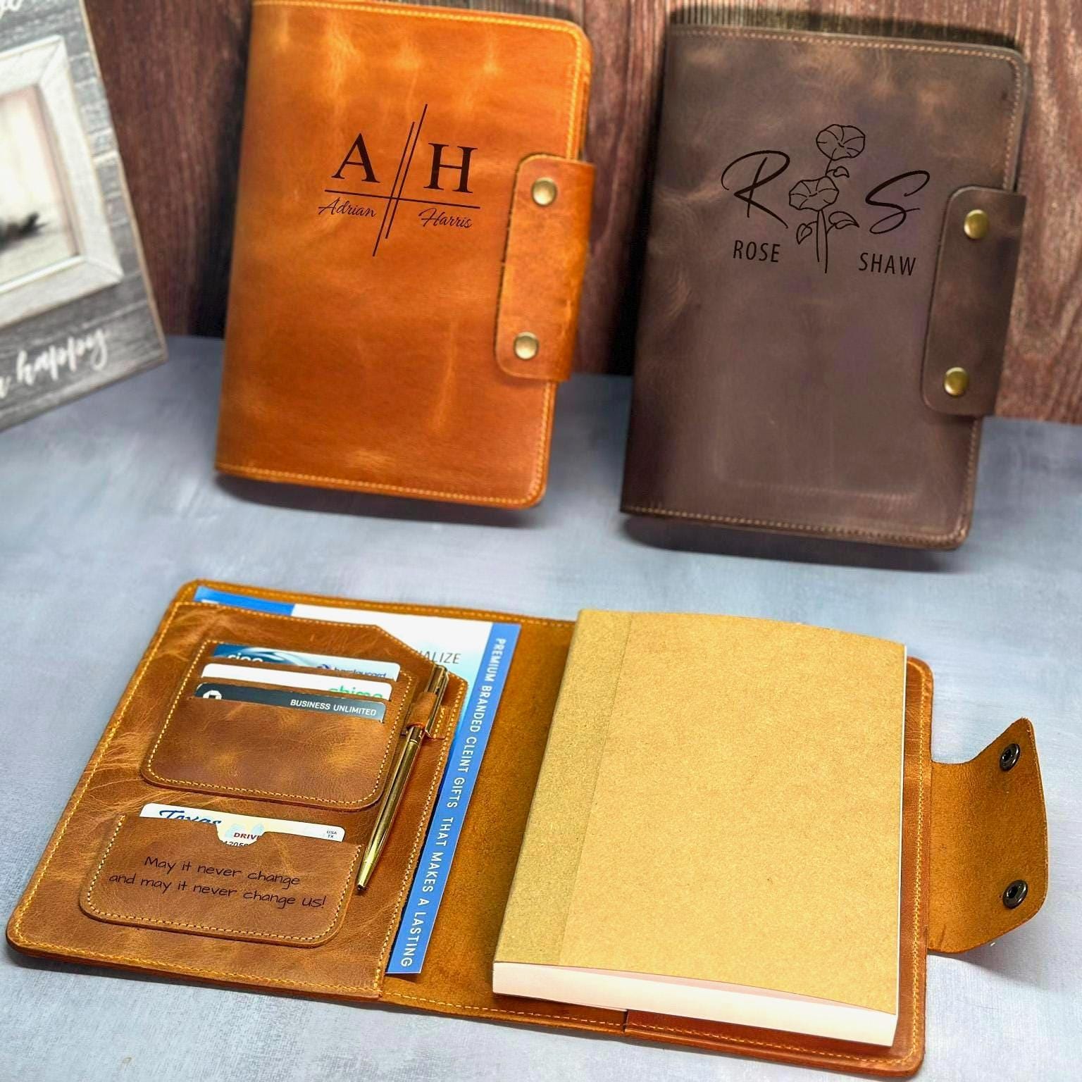 200 units Blue Personalized Leather Journal A5 wiyh Custom Logo Notebook, Corporate Gift for Clients & Employees, Executive Journal
