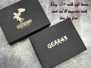 Custom Minimalist Wallet – Personalized Leather Card Holder for Men, Engraved Monogram, Wallet with Money Clip