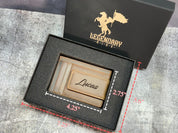 Custom Minimalist Wallet – Personalized Leather Card Holder for Men, Engraved Monogram, Wallet with Money Clip