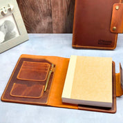 200 units Blue Personalized Leather Journal A5 wiyh Custom Logo Notebook, Corporate Gift for Clients & Employees, Executive Journal