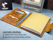 200 units Blue Personalized Leather Journal A5 wiyh Custom Logo Notebook, Corporate Gift for Clients & Employees, Executive Journal