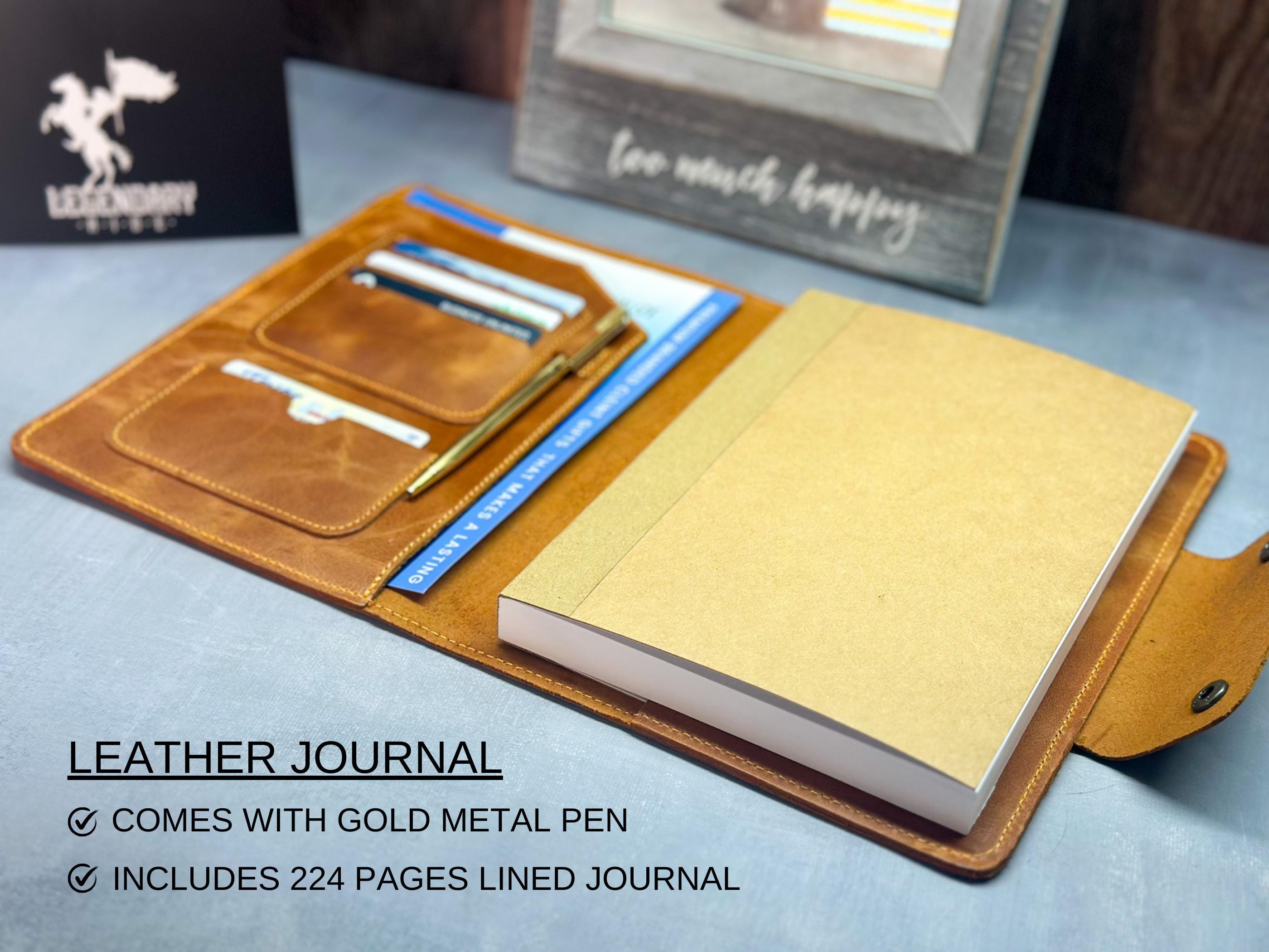 200 units Blue Personalized Leather Journal A5 wiyh Custom Logo Notebook, Corporate Gift for Clients & Employees, Executive Journal