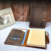 200 units Blue Personalized Leather Journal A5 wiyh Custom Logo Notebook, Corporate Gift for Clients & Employees, Executive Journal