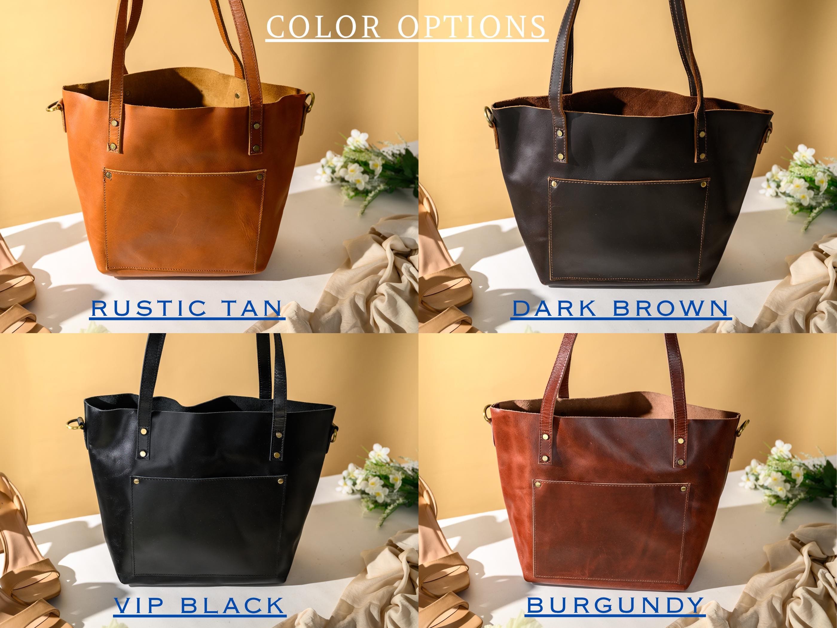 Personalized Leather Tote Bag, Engraved Leather Bag with Monograms, Shoulder Bag, Woman Leather Bag, Gift for Mother, Gift for Her