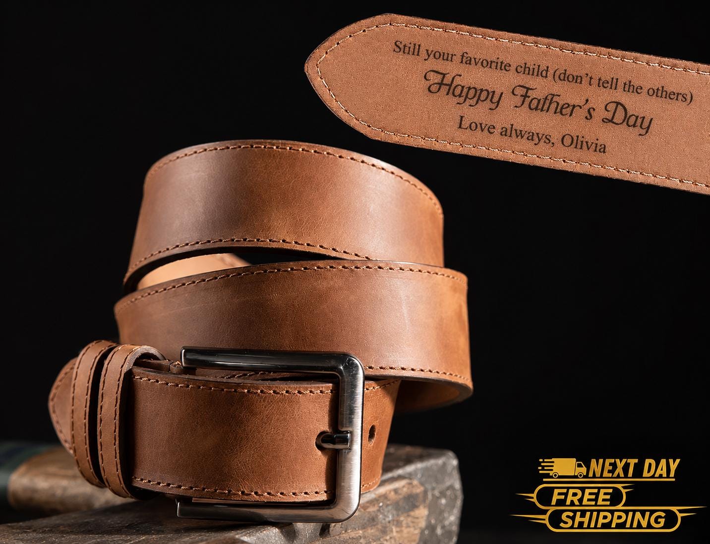 Personalized Leather Belt | Fathers Day Gift | Gift for Dad | Mens Belt | Gift for Husband | Gift for Him | Custom Belt