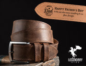 Personalized Leather Belt | Fathers Day Gift | Gift for Dad | Mens Belt | Gift for Husband | Gift for Him | Custom Belt
