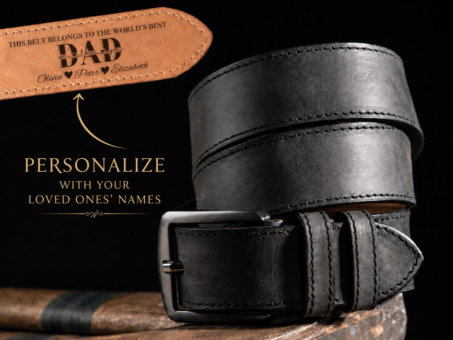 Personalized Leather Belt | Fathers Day Gift | Gift for Dad | Mens Belt | Gift for Husband | Gift for Him | Custom Belt