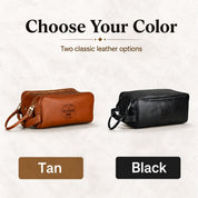 Personalized Leather Dopp Kit, Groomsmen Gift, Best Man Gift, Custom Toiletry Bag, Groom Gift, Wedding Gift for Him