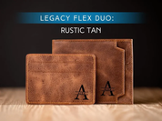 Gift Set for Men -  Personalized Handcrafted Leather Wallet & Belt