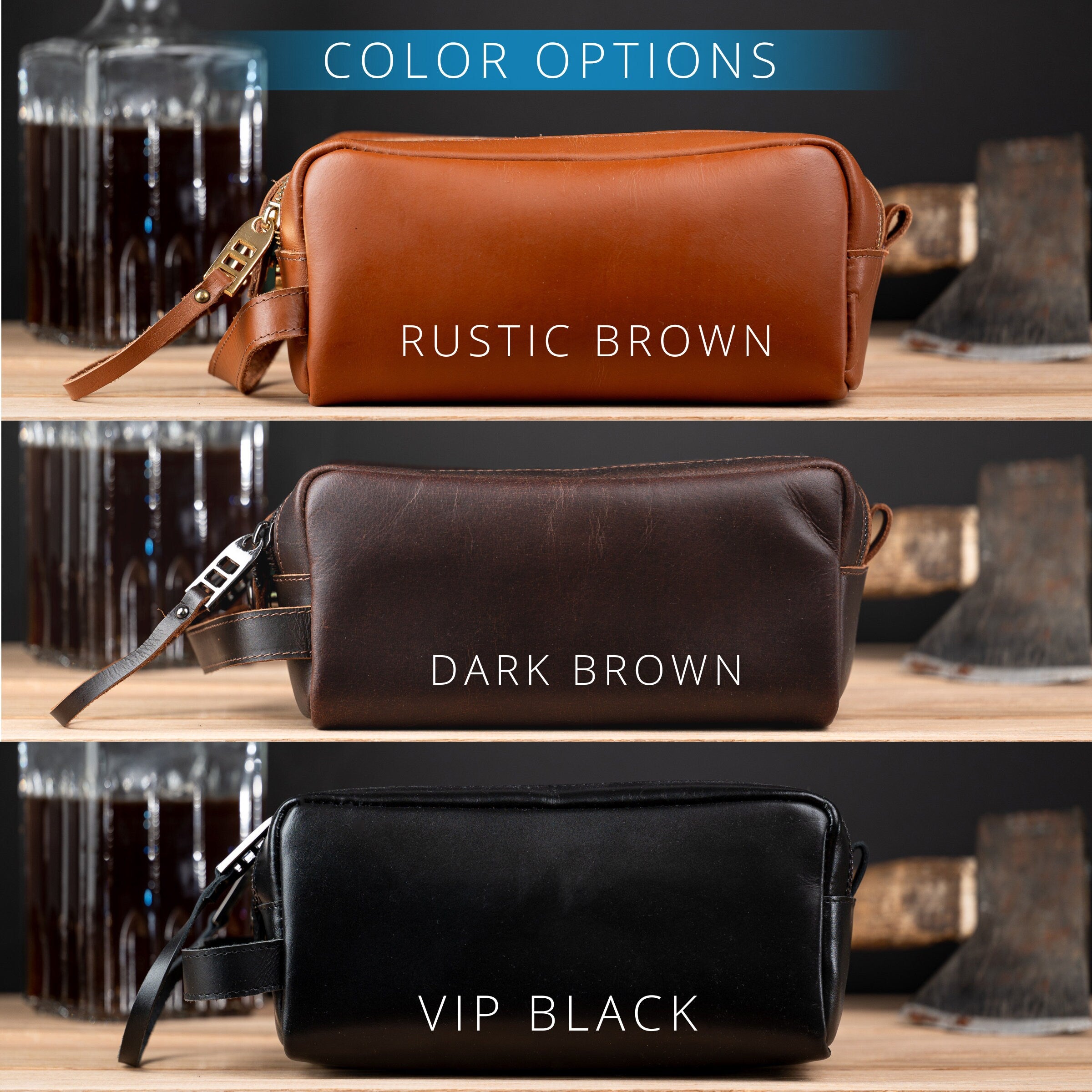 Personalized Groomsmen Gift, Monogrammed Leather Toiletry Bag, Personalized Dopp Kit, Men's Wedding Gift, Unique Bestman Present,