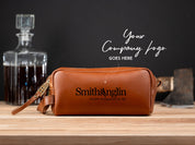 Personalized Groomsmen Gift, Monogrammed Leather Toiletry Bag, Personalized Dopp Kit, Men's Wedding Gift, Unique Bestman Present,
